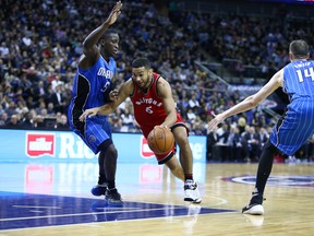 Cory Joseph led the Raptors bench with 19 points in the win over the Orlando Magic in London on Thursday.  (AFP)
