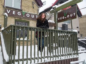 Proprietor and chef Florine Morrison will close her eatery, Veg Out, London?s only vegan restaurant, this spring after 10 years in business. (DEREK RUTTAN, The London Free Press)