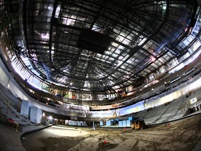 Interior of the new Rogers Place skating area. There was a open public tour of Rogers Place in Edmonton, Alta., on Jan.16, 2015. Perry Mah file photo