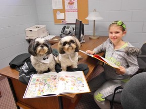 Supplied photo
Sabrina with her reading buddies.