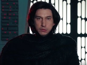 Adam Driver plays Kylo Ren in disguise in a spoof of Undercover Boss on SNL. (Handout photo)