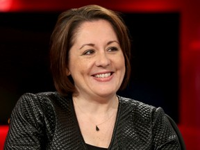 Rosie Barton, host of Power and Politics, sits in her CBC studio on Monday Jan 11, 2016. 
Tony Caldwell/Ottawa Sun