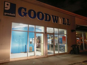 A Goodwill store at Overla Blvd. in East York is just one of the many centres shut down throughout the GTA. The outside of the store on the sidewalk was littered with donations along the sidewalk on Monday January 18, 2016. Jack Boland/Toronto Sun/Postmedia Network