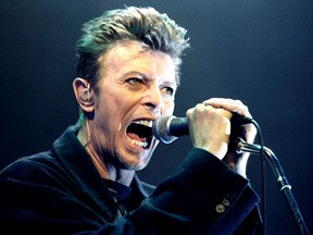 David Bowie performs during a concert in Vienna, Austria in this February 4, 1996 file photo. David Bowie released "Blackstar" on January 8, 2016, just days before his death.  REUTERS/Leonhard Foeger/Files