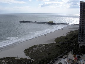 A view of the Atlantic Ocean from the balcony at the Embassy Suites Myrtle Beach. NICOLE FEENSTRA/Postmedia Network