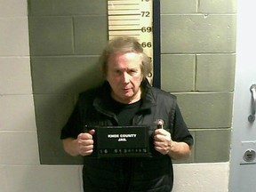 This Monday, Jan. 18, 2016 photo provided by the Knox County Jail shows Don McLean. A jail supervisor said "American Pie" singer McLean bad been arrested on a misdemeanor domestic violence charge in Maine. (Knox County Jail via AP)