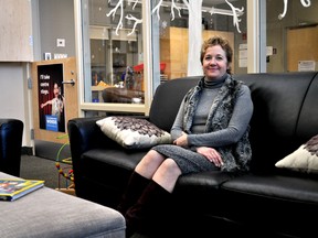 Eileen Smith, a program administrator for London Children’s Connection, at the White Oaks Family Centre in London January 7, 2016. CHRIS MONTANINI\LONDONER\POSTMEDIA NETWORK