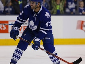 Maple Leafs forward Nazem Kadri didn’t participate in power-play drills at the team workout on Jan. 18, 2016. Coach Mike Babcock wants to give Kadri a chance to be a penalty-killer. (JACK BOLAND/Toronto Sun files)