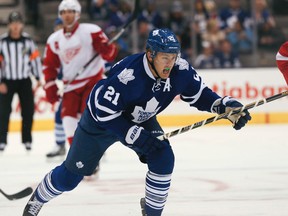 James van Riemsdyk remains a member of the Maple Leafs, despite a tweet from a hacked media Twitter account. (VERONICA HENRI/Toronto Sun files)