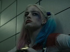Margot Robbie as Harley Quinn in the new Suicide Squad trailer. (YouTube)
