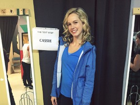Woodstock dancer Allie Goodbun, 16, on the first day of filming for Family Channel's The Next Step dance show. Goodbun plays a new character, Cassie, on season four of the series. (Submitted Photo)