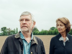 This photo provided by Agatha A. Nitecka shows Tom Courtenay, left, as Geoff and Charlotte Rampling as Kate in Andrew Haigh's film, "45 Years," a Sundance Selects Release. (Courtesy of Agatha A. Nitecka via AP)