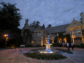 A general view of the Playboy Mansion during the premiere of "The Transporter Refueled" in Los Angeles, California August 25, 2015. REUTERS/Mario Anzuoni
