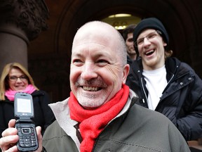 Gregory Alan Elliott leaves Old City Hall after being found not guilty of criminal harassment on Friday January 22, 2016. Craig Robertson/Toronto Sun/Postmedia Network