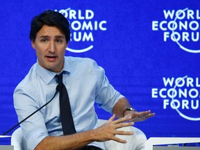 Prime Minister Justin Trudeau attends the annual meeting of the World Economic Forum (WEF) in Davos, Switzerland January 22, 2016.  REUTERS/Ruben Sprich