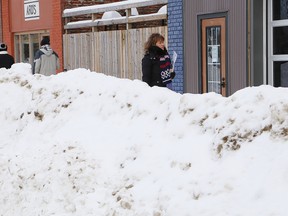 Snow banks and unplowed sidewalks have generated a lot of complaints in recent years. (John Lappa/Sudbury Star file photo)