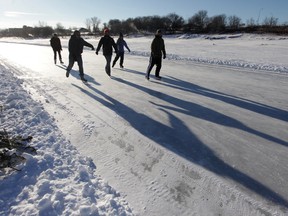 River skating trail at The Forks