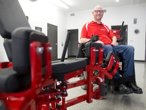 Moving Forward Rehabilitation and Wellness Centre owner Mike Mulligan set up his Meadowbrook Drive gym in London after attending a similar facility in California. (CRAIG GLOVER, The London Free Press)