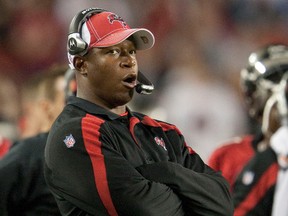 The Atlanta Falcons named former Tampa Bay Buccaneers head coach Raheem Morris as their new wide receivers coach.  REUTERS/Pierre DuCharme (UNITED STATES - Tags: SPORT FOOTBALL)