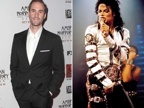 Joseph Fiennes and Michael Jackson. (WENN.COM)