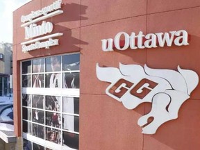 The Minto Sports Complex, home of the University of Ottawa Gee-Gees men's hockey team. CP