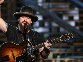 Zac Brown of the Zac Brown Band performs at Shining a Light: A Concert for Progress on Race in America at the Shrine Auditorium on Wednesday, Nov. 18, 2015, in Los Angeles. (Photo by Rich Fury/Invision/AP)