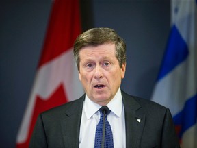 Toronto Mayor John Tory. (Ernest Doroszuk/Toronto Sun)