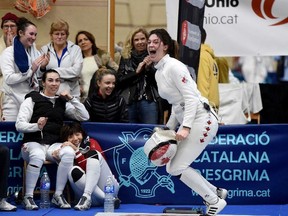 Cutting Edge Fencing's Leonora Mackinnon at the 2015 Pan Am Games. (Devin Manky Photography)