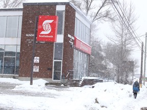 The Scotiabank on Lorne Street in Sudbury, Ont. on Tuesday January 26, 2016. The branch will be closing later this year. Gino Donato/Sudbury Star/Postmedia Network