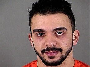 Samy Mohamed Hamzeh is seen in an undated photo provided by the Waukesha County (Wis.) Sheriff’s Department. Federal prosecutors charged 23-year-old Samy Mohamed Hamzeh on Tuesday, Jan. 26, 2016, with unlawfully possessing a machine gun and receiving and possessing firearms not registered to him. Federal agents said Tuesday that Mohamed Hamzeh wanted to storm a Masonic temple with a machine gun and kill at least 30 people in an attack he hoped would show "nobody can play with Muslims" and spark more mass shootings in the United States. (Waukesha County (Wis.) Sheriff’s Department via AP)