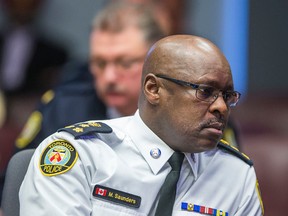 Toronto Police Chief Mark Saunders during a meeting of the Toronto Police Services Board in Toronto, Ont. on Wednesday January 20, 2016. Ernest Doroszuk/Toronto Sun/Postmedia Network