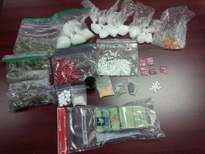 Police estimate the street value of the drugs seized from a Thompson Road home to be $39,000. (Supplied photo)