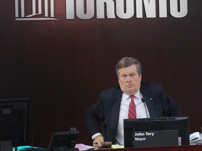 Mayor John Tory during an executive committee meeting Thursday, January 28, 2016. (Veronica Henri/Toronto Sun)