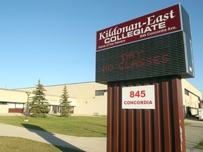 Kildonan East Collegiate was on high alert Thursday after a YouTube video was posted that threatened and insulted students there. (FILE PHOTO)