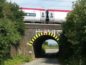 Mentmore Bridge, previously known as Bridego Bridge and then Train Robbers' bridge, was the scene of the "Great Train Robbery" in 1963.  (Spborthwick/Wikipedia)