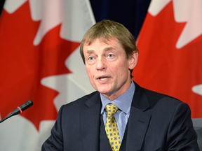 Dr. Gregory Taylor, Canada's chief public health officer, speaks during a news conference in Ottawa on Friday, Jan. 29, 2016 about the Zika virus. THE CANADIAN PRESS/Adrian Wyld