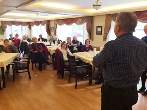 Spruce Grove Ald. Wayne Rothe thanked volunteers for their endless contributions to making the 2015 Light Up Your Life Campaign a success. - Photo by Crystal St.Pierre