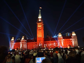 The Northern Lights show on Parliament Hill could be joined by elaborate multimedia events at various locations in Ottawa. (Howard Fagen)