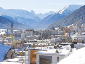 A view of the Swiss town of Davos, where the elites meet annual for the World Economic Forum. (Ruben Sprich/Reuters)