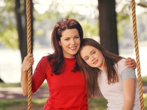 Lauren Graham as Lorelai Gilmore, Alexis Bledel as Rory Gilmore. (WB Handout photo)