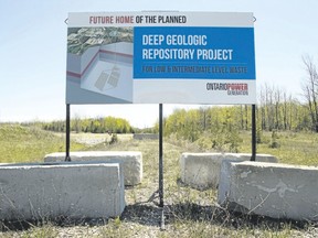 Ontario Power Generation wants to build a deep geologic repository for low- and intermediate-level nuclear waste at the Bruce Nuclear site near of Kincardine, Ont., about a kilometre from the Lake Huron shore. (Postmedia Network file photo)