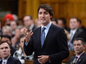 Prime MinisterJustin Trudeau answers a question during Question Period in the House of Commons on Parliament Hill in Ottawa, on Monday, Jan.25, 2015. THE CANADIAN PRESS.Adrian Wyld