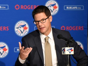 Blue Jays general manager Ross Atkins plans on getting to know sluggers Jose Bautista and Edwin Encarnacion before any contract negotiations would be discussed. (Dan Hamilton/USA TODAY Sports)