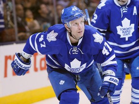 Maple Leafs forward Leo Komarov, affectionately known as Uncle Leo, is the only player representing Toronto at the all-star festivities this weekend. (USA Today Sports)