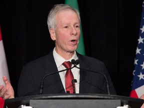 Canadian Foreign Affairs Minister Stephane Dion responds to questions at a news conference at the end of a North American Foreign Ministers Meeting, Friday, January 29, 2016 in Quebec City. THE CANADIAN PRESS/Jacques Boissinot