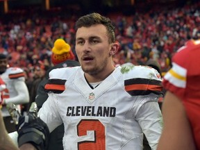 Browns quarterback Johnny Manziel was involved in an altercation with his girlfriend, according to police in Fort Worth, Texas. (Denny Medley/USA TODAY Sports)