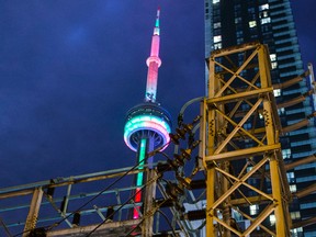 Toronto Hydro transformer station at John and Wellingston Sts. in downtown Toronto. (Ernest Doroszuk/Toronto Sun)