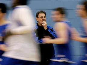 Basketball Alberta executive director Paul Sir, pictured here coaching the Concordia Thunder, is enthusiastic with the talent of coaches involved in the current age-class programs. (File)