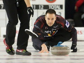 John Epping leads his top-ranked Ontario rink into the men’s curling championship in Brantford this week. (Craig Glover/Postmedia Network)