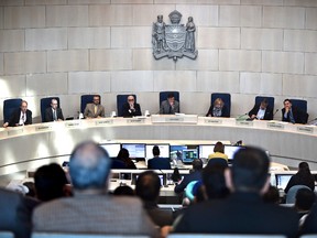 The Uber debate continued with city councillors and taxis drivers showing up to listen to the proceedings at City Hall in Edmonton, January 27, 2016.